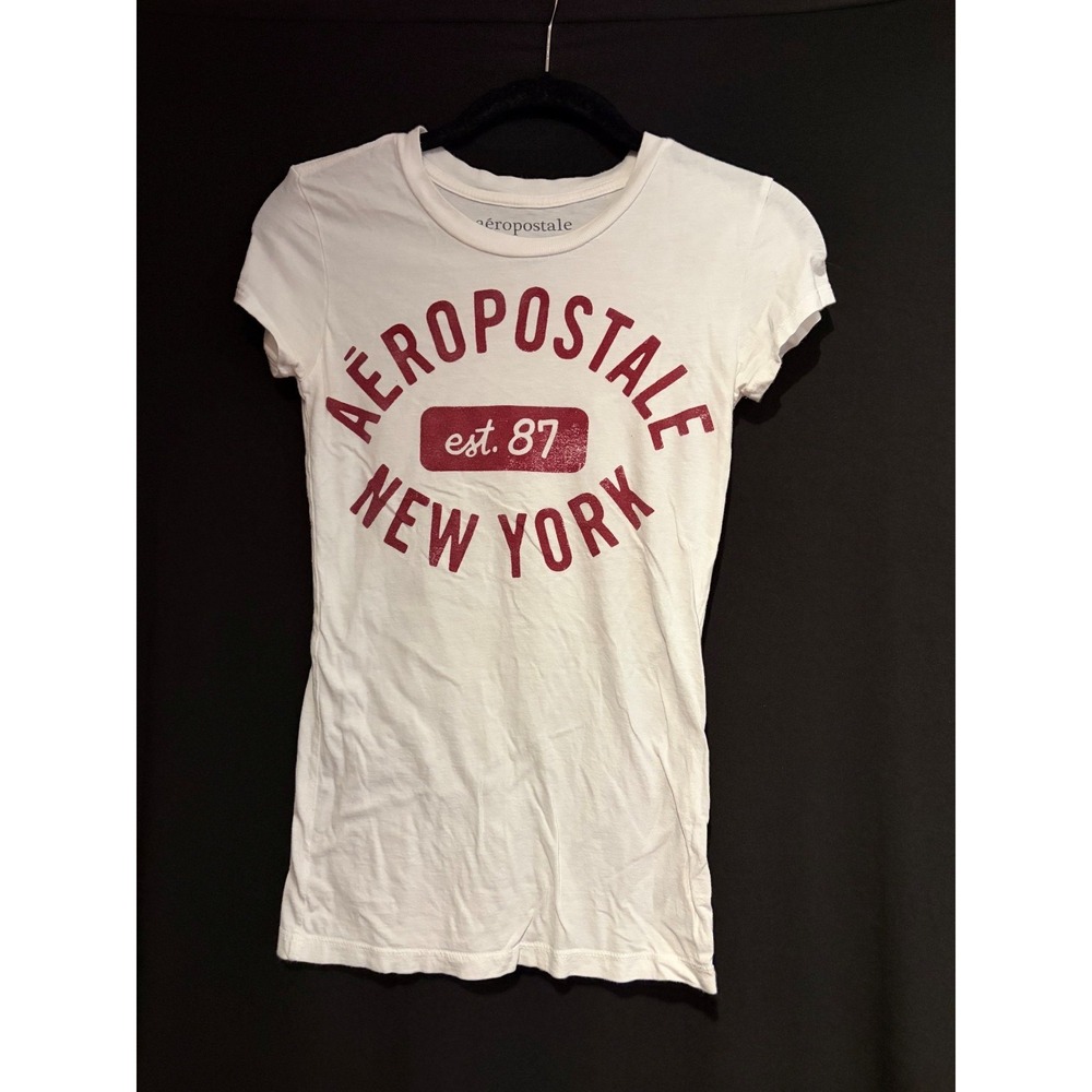 Women's White Aeropostale T Shirt Size S